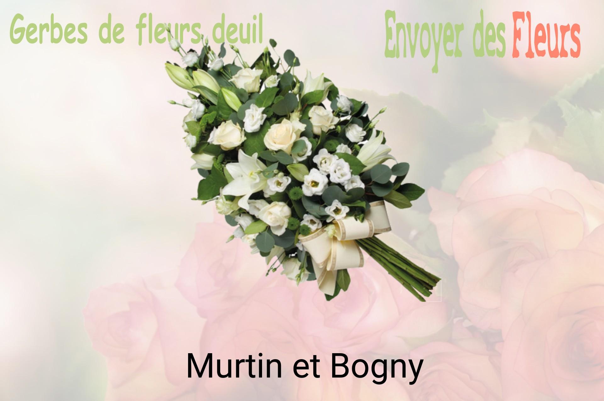 Gerbe de fleurs de deuil livrée à Murtin-et-Bogny